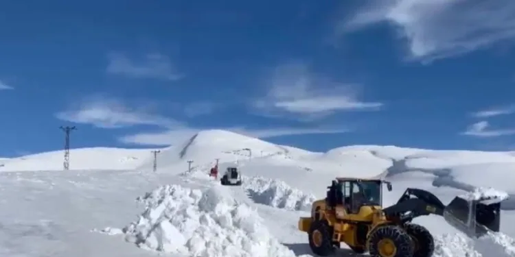 Şırnak’ta ekiplerin kar mesaisi sürüyor