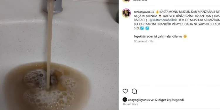 Kastamonu’da musluk suyunun sürekli bulanık akmasına tepki