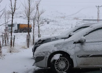Elazığ’da yoğun kar yağışı