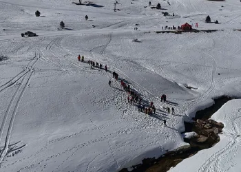 Uludağ’da nefes kesen çığ tatbikatı