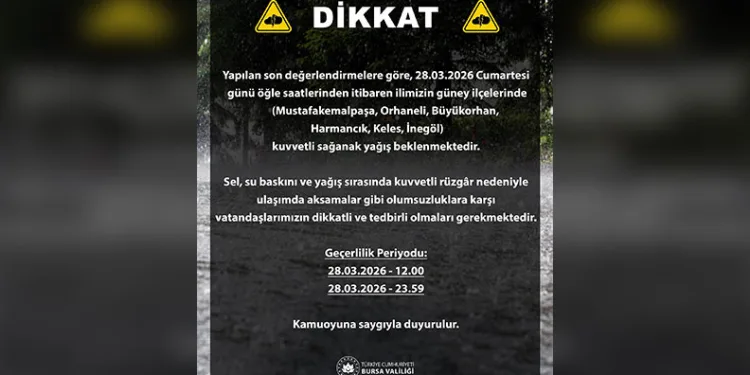 Bursa’da gökkuşağı mest etti