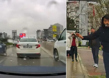 Bursa’da yol verme kavgası: 3 kişi sürücüye saldırdı