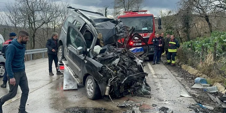 Kamyon ile kamyonet kafa kafaya çarpıştı: 2 ölü, 2 yaralı