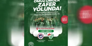 Maç heyecanı Nilüfer’de yaşanacak