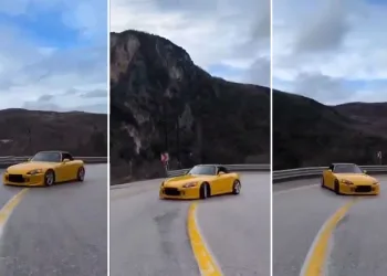 Drift atan otomobil, sosyal medya devriyesine takıldı