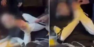Elleri ve ayakları bantlanarak akranları tarafından darp edildi