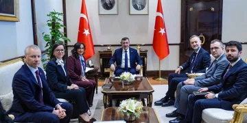 Cevdet Yılmaz, Kanada Dışişleri Bakanı Anand’ı kabul etti