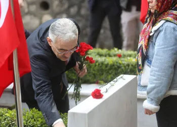 Bursa protokolünden Pınarbaşı Şehitliği’ne anlamlı ziyaret