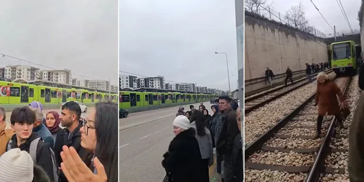 Bursa’da metro seferleri durdu