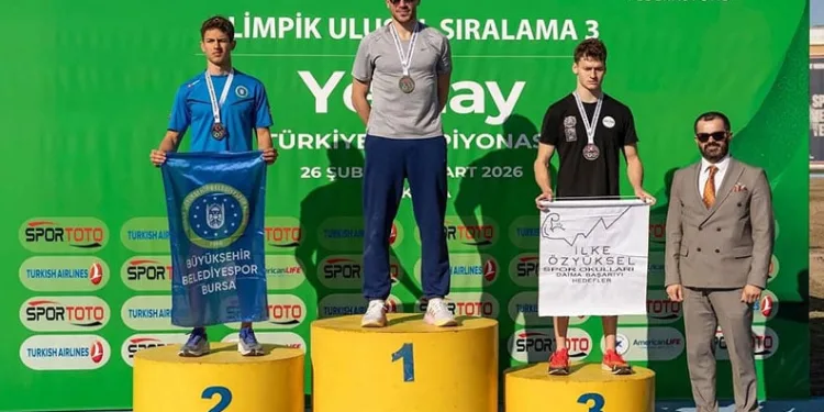 Bursalı sporcu Türkiye ikincisi oldu