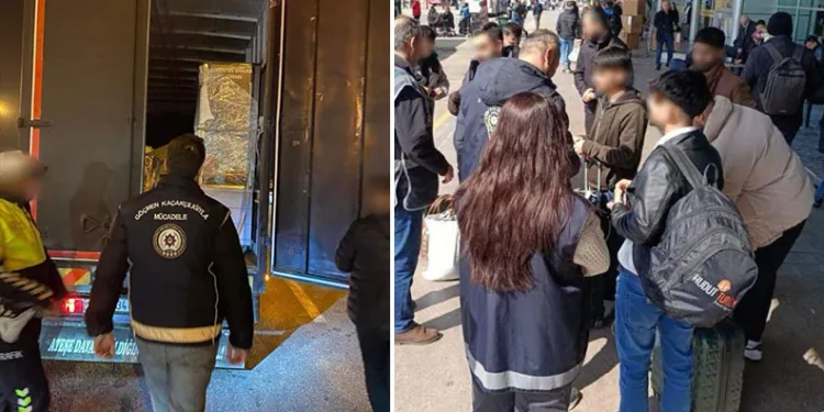 Bursa’da 7 kaçak göçmen yakalandı