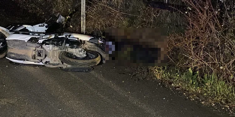 Bursa’da kontrolden çıkan motosiklet devrildi: 1 ölü