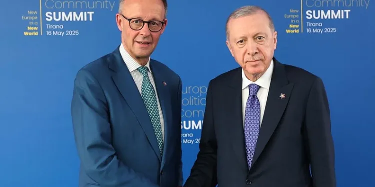 Erdoğan, Almanya Şansölyesi Merz ile görüştü
