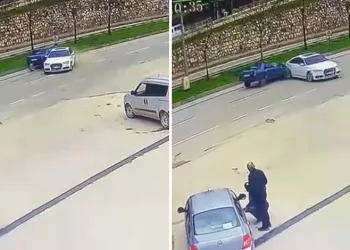 Bursa’da sürücüsüz araç trafiğe çıktı, kaza böyle geldi