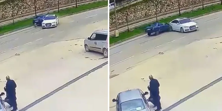 Bursa’da sürücüsüz araç trafiğe çıktı, kaza böyle geldi