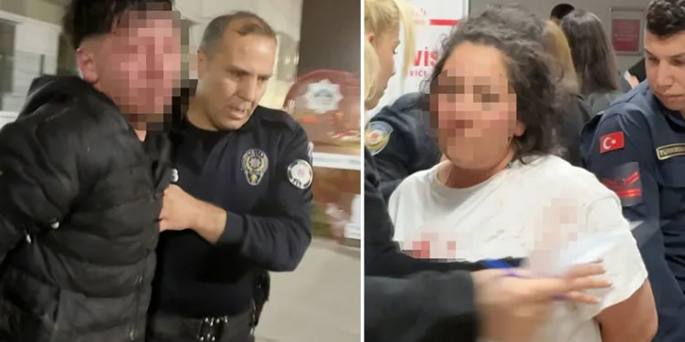 Oğlu sevgiliyi bıçakladı, annesi polisi tokatladı