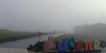 Edirne’de sis etkili oldu, Selimiye gözden kayboldu