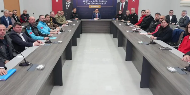 Samsun’da afet müdahale planı toplantısı
