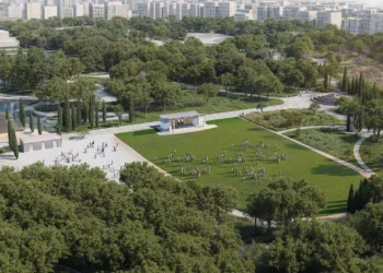 Lunapark alanına yeşille bütünleşen Zeytin Sahne geliyor