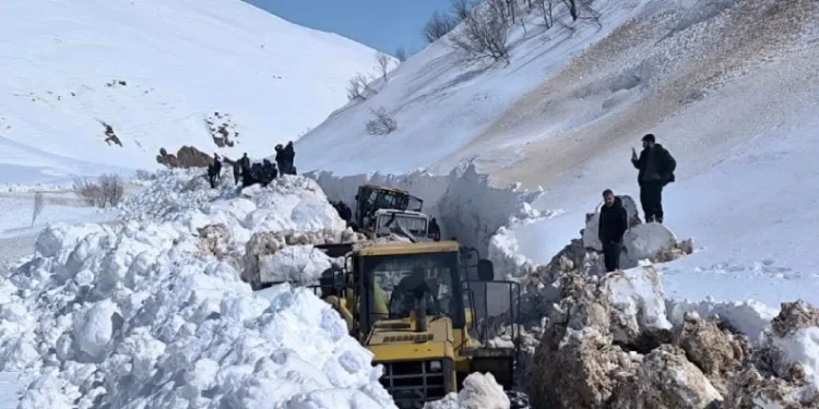 Kar kalınlığı 3 metreyi aşmıştı: Tunceli’de kapalı köy yolu kalmadı