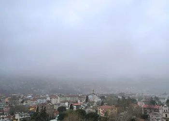 Bursa’da şehrin üzerine sis çöktü