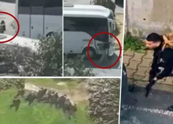 Konsolosluk Önünde Terör Dehşeti: Saldırı Anı Kare Kare Kamerada!