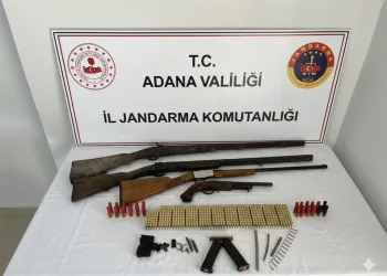 Adana’da 4 ruhsatsız silah ele geçirildi
