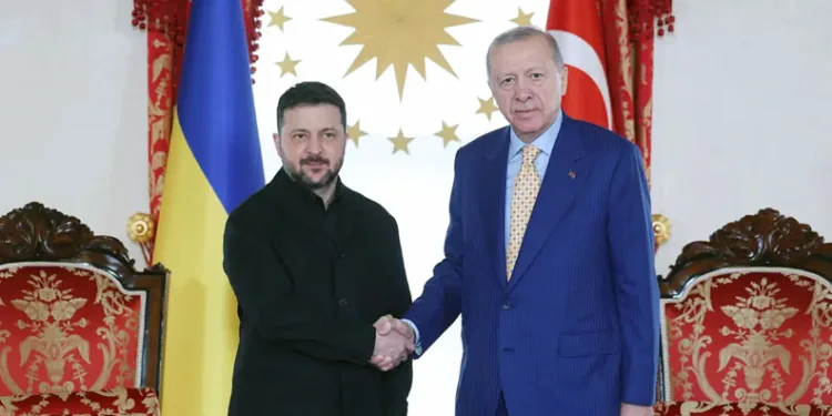 Erdoğan ile Zelenskiy görüşmesi başladı