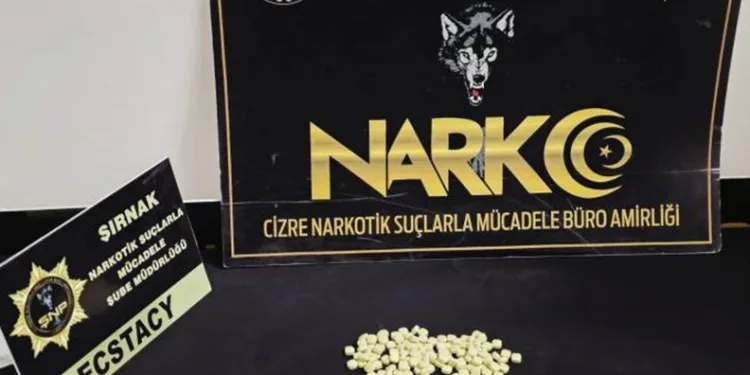 Şırnak’ta uyuşturucu hap ele geçirildi: 2 gözaltı