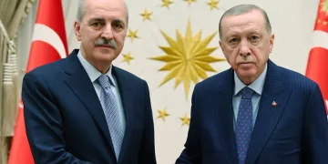 Cumhurbaşkanı Erdoğan, Numan Kurtulmuş ile görüştü