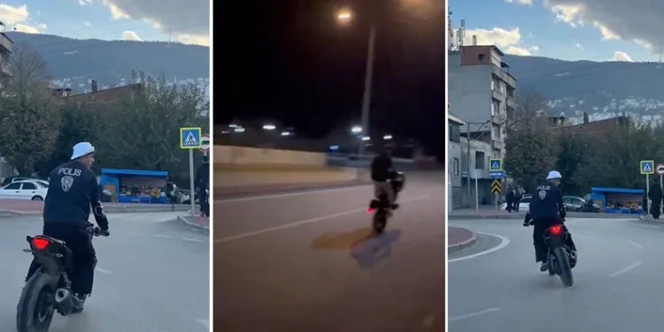 Bursa’da polis yeleği giyip trafikte tehlikeli hareketler yaptı