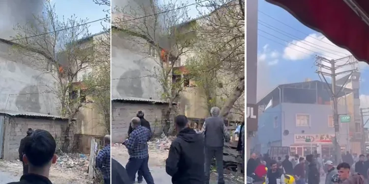 Çatı katında korkutan yangın: Mahalleli sokağa döküldü