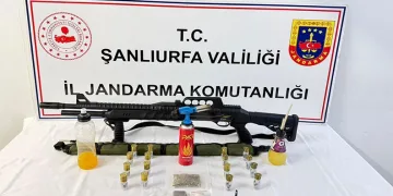 Şanlıurfa’da uyuşturucu ve silah ele geçirildi