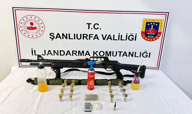 Şanlıurfa’da uyuşturucu ve silah ele geçirildi