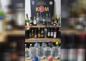 Bursa’da sahte içki operasyonu: 436 litre ele geçirildi