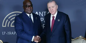 Cumhurbaşkanı Erdoğan, Kongo Demokratik Cumhuriyeti Cumhurbaşkanı Tshisekedi ile görüştü