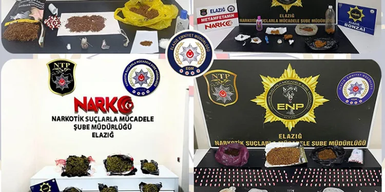 Elazığ’da uyuşturucu operasyonu: 30 tutuklama
