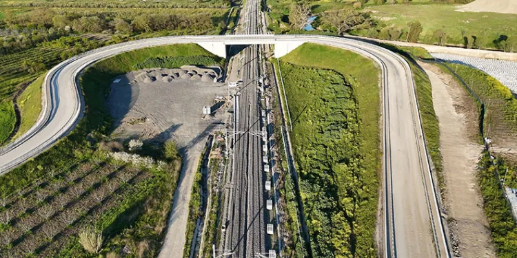 Bursa-Ankara hızlı tren hattı rayları böyle görüntülendi