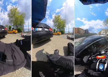 Bursa’da motosiklet otomobile çarptı
