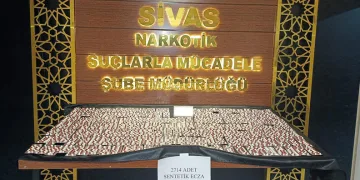 Sivas’ta binlerce uyuşturucu hap ele geçirildi