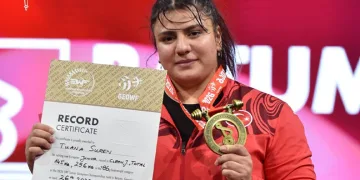 Milli halterci Tuana Süren, Avrupa üçüncüsü