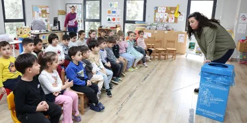 Nilüfer’de miniklere geri dönüşüm eğitimi