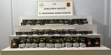 Şanlıurfa’da 82 kilo kaçak nargile tütünü ele geçirildi