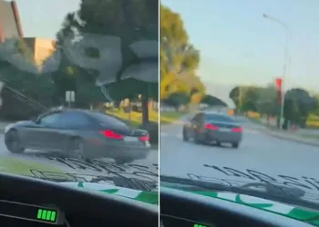 Bursa’da otomobil drift attı