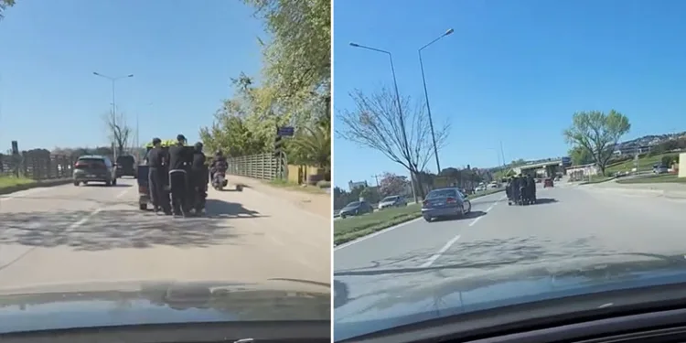 Patenli gençlerin tehlikeli yolculuğu kamerada