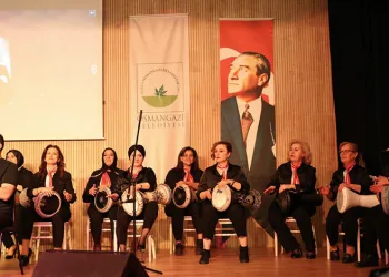 Osmangazi’de kadınlardan muhteşem ritim gösterisi