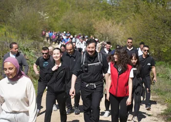 Doğa yürüyüşüne Yenişehirlilerden büyük ilgi