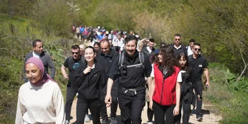 Doğa yürüyüşüne Yenişehirlilerden büyük ilgi