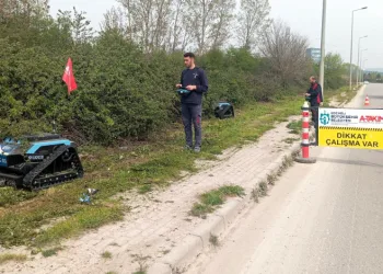 Zorlu araziler “çalı canavarı” ile temizleniyor