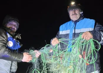 Suğla Gölü’nde kaçak avcılığa geçit yok: 800 metrelik ağ imha edildi